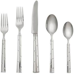 กระจกช้อนส้อมเงินโปแลนด์คุณภาพสูงสแตนเลสงานแต่งงานโลหะ Flatware ชุดสําหรับร้านอาหารและโรงแรม - Product Image 1