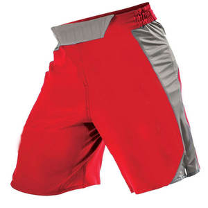 Pantalones cortos de boxeo de estilo callejero personalizados patrón sólido elástico cintura media 100% tela de lona de poliéster Logotipo de venta de etiqueta privada - Product Image 3