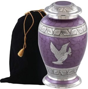 Magnifique urne de crémation imprimée à la main pour adulte, en métal, prix bon marché, vente en gros - Product Image 5