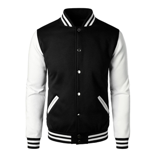 Premium 100% Cotton Canvas <b>Winter</b> <b>Quilted</b> Letterman Bomber Jacket Inspired by Timeless Collegiate Style - Product Image 2