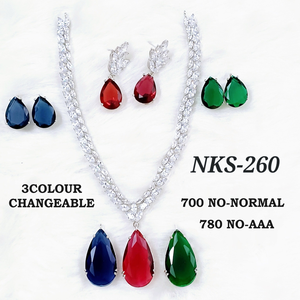 สร้อยคอจี้หยดน้ำประดับอัญมณีทองเหลืองหรูหราพร้อมเพชรประกายแบบอเมริกันสำหรับผู้หญิงของขวัญที่มีสไตล์ - Product Image 1