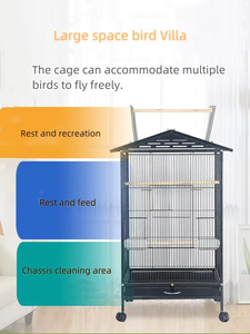 6 paket Pet kuş kafesi ayrılabilir hareketli dayanıklı büyük kapasiteli papağan kafesi - Product Image 6