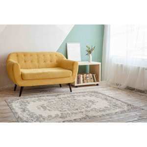 Antique Style Printed <b>Rug</b>: Non Slip, Soft, Turkish, Moroccan Design,Nonwoven Thin <b>Rug</b> - Product Image 4