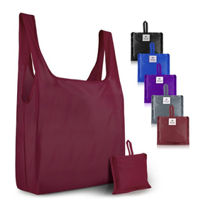 กระเป๋าเก็บของอเนกประสงค์พับได้พิมพ์ลายขนาดเล็กทำจากโพลีเอสเตอร์เป็นมิตรต่อสิ่งแวดล้อมออกแบบได้ตามต้องการมีซิปปิดลายตัวอักษรน่ารักโรงงาน - Product Image 4