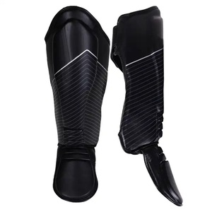 Espinilleras de boxeo GAF de la mejor calidad, espinilleras de boxeo de cuero PU personalizadas, espinilleras de boxeo de precio muy bajo - Product Image 5