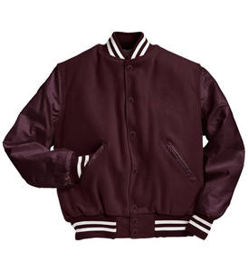 Servicios OEM, Chaqueta Varsity Unisex Personalizada de Invierno con Cuello Alto, Parche Bordado en Chenilla, Resistente al Viento y Ecológica - Product Image 6