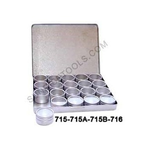 Cajas de aluminio rectangulares de 53mm x 12 Uds. - Product Image 1