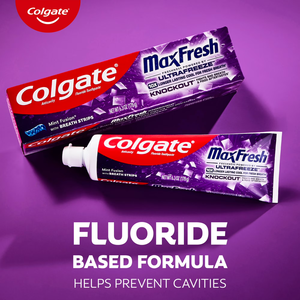 Colgate MaxFresh Knockout Mint Toothpaste, 3 Pack, 6.3 oz - Product Image 2