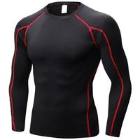 Haut de compression à manches longues pour le sport, vêtements de sport, prix raisonnable