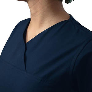 Precio bajo Médico Scrubs Mujeres Uniforme médico de alta calidad Manga corta Scrubs para mujeres Color único Mujeres Scrub - Product Image 5