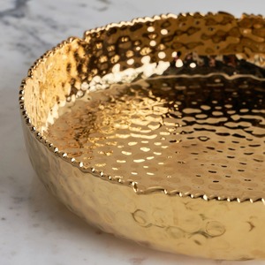 Lot de 3 bols décoratifs bas orchidées finition argentée pièces élégantes parfaites pour la table de bureau à domicile ou la fête d'Inde - Product Image 3