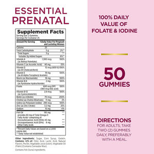 Multivitaminico Prenatale Vegano Senza Glutine Biologico in Gommose per Donne, Supporto Nutrizionale Quotidiano al Miglior Prezzo - Product Image 3