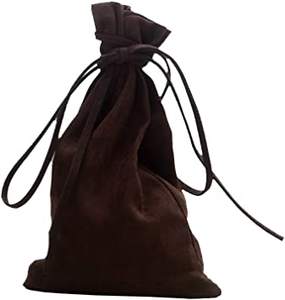 Medieval <b>Pouch</b> <b>Drawstring</b> Bag (Brown) - Product Image 2