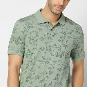 Logo personnalisé pour hommes Golf pour polos Jersey imprimé sur toute la surface avec motif de lettres en polyester à motif de sublimation - Product Image 4