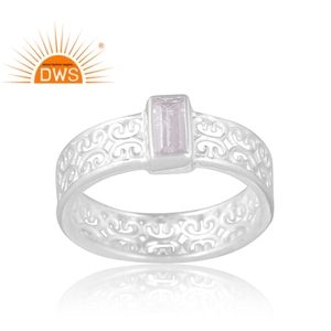 Hot Design 925 Silver Natural <b>Cz</b> Gemstone <b>Ring</b> Custom Jewelry For Women Gift For Her - Product Image 1