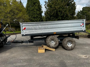 Dump Mini Farm <b>Trailer</b> Hydraulic Compact <b>Tractor</b> Tipping <b>Trailer</b> 2.5T Dump <b>trailer</b> small farm <b>tractors</b> - Product Image 2