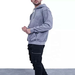 Sweat-shirt personnalisé 2026 en coton épais 100 % pour homme, motif délavé à l'acide, sweats à capuche pour homme avec logo personnalisé pour l'hiver - Product Image 4