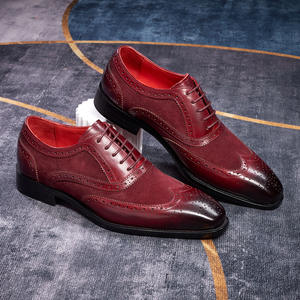 Chaussures Richelieu en cuir respirantes pour hommes, perforées, style brogue, pour l'été, idéales pour le travail, légères et confortables, à lacets - Product Image 2