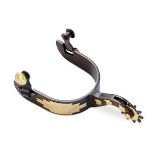 Espuelas de Color negro para montar a caballo ecuestre de alta calidad para botas de vaquero Personalización de acero inoxidable Productos equinos aceptados - Product Image 6