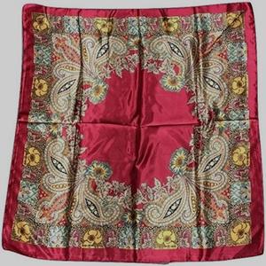 Pañuelo de Cachemira cuadrado de algodón con estampado de logotipo personalizado hecho a mano, pañuelo de seda de poliéster, bufanda suave de verano de alta calidad - Product Image 2