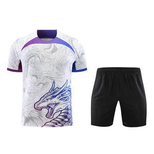 High Quality 100% Polyester Customizable Club Soccer Wear <b>Cheap</b> Sublimated Soccer Uniform <b>Sets</b> Football Jersey - Product Image 6