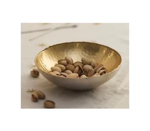 Bol de service en forme de feuille chocolats en laiton couleur or de qualité supérieure fruits secs dates bol de service pour les meilleures ventes - Product Image 6