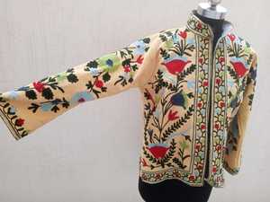 Pure Cotton Embroidery Women Winter <b>Jackets</b> Hand Made Free Size Women <b>Jackets</b> - Product Image 4