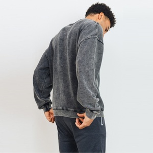 ผู้จัดจำหน่ายเสื้อสเวตเชิ้ตลำลองแบบหนา เสื้อพูลโอเวอร์สำหรับฤดูหนาว ปักลายตามสั่ง ผ้าเฟรนช์เทอร์รี่เนื้อหนา ซักแล้ว ไม่หดตัว - Product Image 5