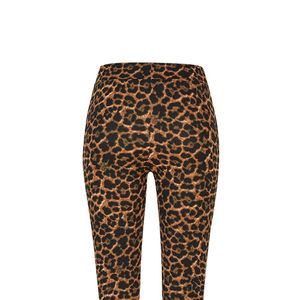 Leggings pour femmes, taille mi-haute, antibactériens, respirants, séchage rapide, matière spandex/polyester, imprimé léopard, leggings pour femmes - Product Image 4