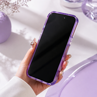 Étui de téléphone magnétique en TPU+PC pour 17 Pro Max, antichoc, toucher doux, coussin d'air, anti-traces de doigts, design couleur unie, personnalisable