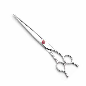 8 pouces ciseaux pour animaux de compagnie pour le toilettage des cheveux miroir polonais Double doigt et vis réglable animaux ciseaux à cheveux - Product Image 1