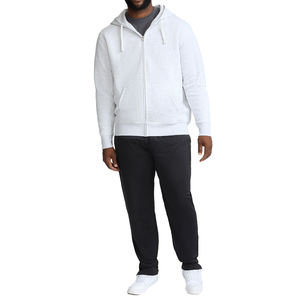 Sudadera con Capucha de Felpa de Punto con Cremallera Completa Powerblend Premium, Logotipo C, Talla Grande para Hombre y Mujer, Sudadera Informal con Interior Suave Cepillado - Product Image 5