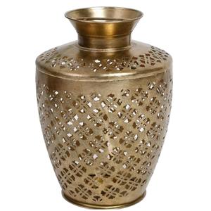 Florero de aluminio de estilo moderno con acabado dorado Florero de mesa ecológico para bodas y fiestas Diseño de nueva llegada - Product Image 5