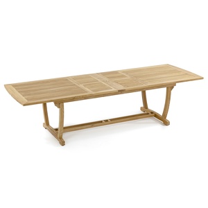 Teak Indonesia Garden Furniture <b>Set</b> <b>Benches</b> <b>with</b> Table Made of Solid Wood - Product Image 3