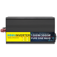 Convertisseur d'énergie HOULI 3000W 12V vers 220V à onde sinusoïdale pure monophasé pour voiture, camping-car, maison, prise EU