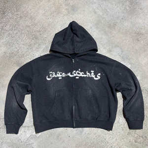 Ensemble sweat à capuche et short en molleton de coton avec strass, coupe ample à double taille, poids lourd 380g, style vintage d'hiver - Product Image 3