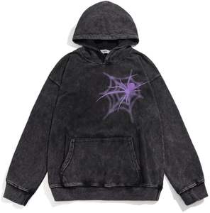 เสื้อแจ็คเก็ตซิปสำหรับผู้หญิงและผู้ชาย เสื้อฮู้ดสไตล์ Aesthetic และเสื้อผ้าสไตล์โกธิค พร้อมงานปัก เสื้อสเวตเชิ้ตแฟชั่นฤดูหนาว - Product Image 4