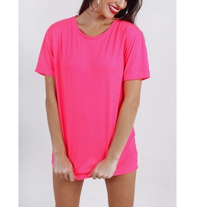 Poids lourd Femme personnalisé imprimé de marque plaine dames épais coton Premium grande taille femmes T-Shirts exportation de BD - Product Image 6