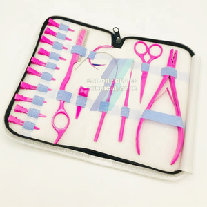 ชุดคีมต่อผมสีทึบชุดเครื่องมือต่อผมทำจากสเตนเลสสตีลสำหรับแยกผม - Product Image 4