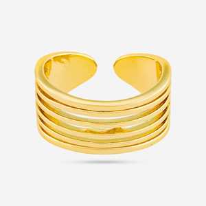 Trendy Gold-Plated Fashionable Cluster <b>Rings</b> 192446 Finger <b>Ring</b> with Wings Shape and Number Inlay Gift for Islam - Product Image 4