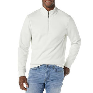 Sweat-shirt à demi-zip pour homme, logo personnalisé, hiver, col montant, polaire, haute qualité, sweat-shirt à demi-zip personnalisé, surdimensionné - Product Image 1