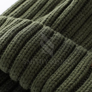 High Quality Trendy Winter Knitted SMITHY Sports 100% Cotton Custom Logo Printing Breathable Waterproof Adjustable Beanies - Product Image 6