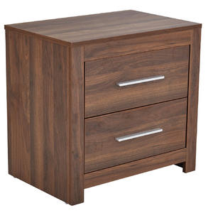 โต๊ะข้างเตียงไม้เนื้อแข็งหรูหราสไตล์ฝรั่งเศสพร้อมลิ้นชักพับได้สองลิ้นชักสำหรับห้องนอนห้องนั่งเล่นเฟอร์นิเจอร์ที่บ้าน - Product Image 6