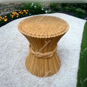 โต๊ะข้างแบบแท่นหวายสไตล์วินเทจของแมคไกวร์ห้องนั่งเล่นสไตล์เก๋ไก๋ทันสมัยเฟอร์นิเจอร์บ้านโต๊ะกาแฟชา - Product Image 2