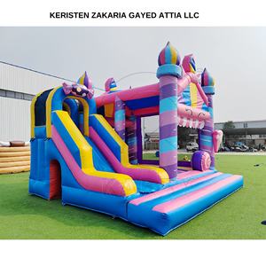 High Quality PVC Material Candy Land <b>Inflatable</b> Jumping Castle Outdoor Commercial Bounce <b>House</b> Kids Playhouse - Product Image 1