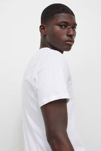 100% Real Cotton Adult Loose Fit Camiseta de manga corta con cuello redondo para hombre - Product Image 6