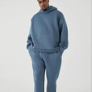 OEM al por mayor tendencia 2025 hombres conjuntos chándal de algodón personalizado Streetwear chándales para hombres - Product Image 1