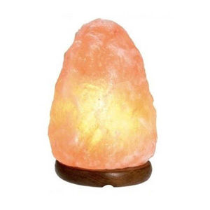 Lampe de sel de l'Himalaya en cristal rose de 2-3 kg en forme de roche avec base en bois et prise UE, vente en gros depuis le Pakistan - Product Image 6