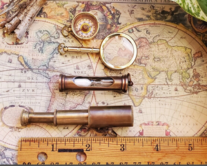 Laiton brut nautique Maritime Mini Spyglass support fait main télescope en laiton meilleur article pour cadeau - Product Image 2