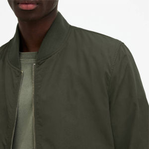 Chaqueta Bomber de Satén para Hombre al por Mayor, Diseño Frontal con Logotipo Personalizado, Impermeable, Transpirable, OEM, Invierno - Product Image 4